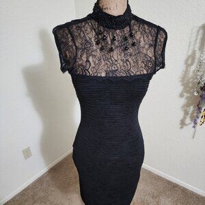 Kimcine beaded black dress